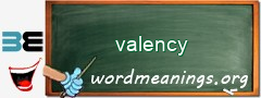 WordMeaning blackboard for valency